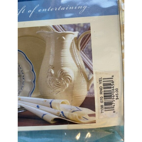 Lenox Fine Dining Table Linen Tablecloth 70 Round Provencal Garden Floral NWT$45 - Picture 5 of 6